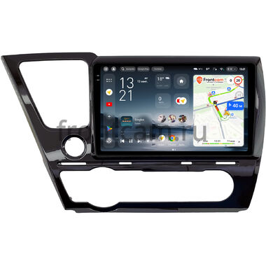 Honda Civic 9 4D 2013-2017 (глянцевая, левый руль, седан) Teyes CC4 Pro 2K 8/128 9.5 дюймов Split System RM-9-0131 на Android 13 (4G-SIM, DSP, QLed, AI)