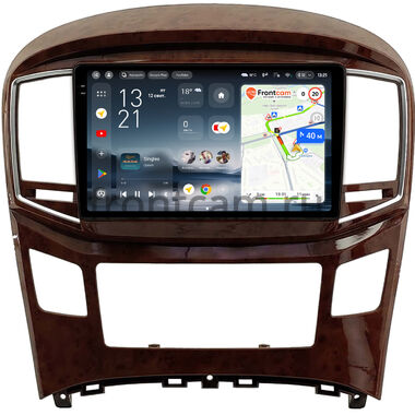 Hyundai Grand Starex, H1 2 2015-2021 (глянцевая, цвет под дерево) Teyes CC4 Pro 2K 8/128 9.5 дюймов Split System RM-9-0579 на Android 13 (4G-SIM, DSP, QLed, AI)