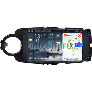 Toyota Vitz 3 (XP130), Yaris 3 2010-2017 (правый и левый руль, черная) Teyes CC4 Pro 2K 8/128 9.5 дюймов RM-9-0635 на Android 13 (4G-SIM, DSP, QLed, AI)