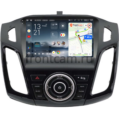 Ford Focus 3 2011-2019 (черная, глянцевая, Тип 2) Teyes CC4 2K 8/128 9.5 дюймов RM-9-0845 на Android 14 (4G-SIM, DSP, QLed, AI)