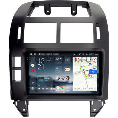 Volkswagen Polo 4 2001-2009 (черная) Teyes CC4 Pro 2K 8/128 9.5 дюймов Split System RM-9-1229 на Android 13 (4G-SIM, DSP, QLed, AI)
