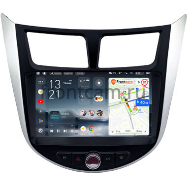 Hyundai Solaris, Accent 4 2010-2019 Teyes CC4 2K 6/64 9.5 дюймов RM-9-1874 на Android 14 (4G-SIM, DSP, QLed, AI)
