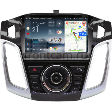 Ford Focus 3 2011-2019 (глянцевая, Тип 2) Teyes CC4 Pro 2K 8/128 9.5 дюймов Split System RM-9-2361 на Android 13 (4G-SIM, DSP, QLed, AI)