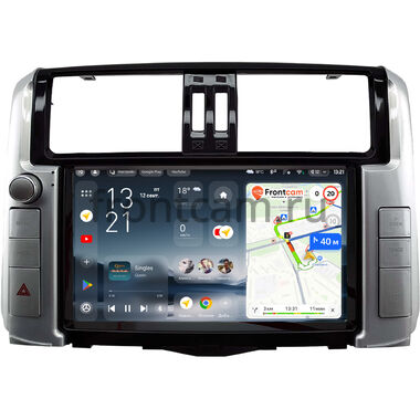 Toyota Land Cruiser Prado 150 2009-2013 (для авто с Navi и JBL Synthesis, без 360, глянцевая) Teyes CC4 Pro 2K 8/128 9.5 дюймов Split System RM-9-2547 на Android 13 (4G-SIM, DSP, QLed, AI)