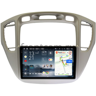 Toyota Highlander (U20), Kluger (XU20) 2000-2007 (серебро, для авто без монитора) Teyes CC4 Pro 2K 8/128 9.5 дюймов RM-9-409 на Android 13 (4G-SIM, DSP, QLed, AI)