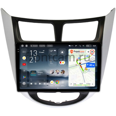 Hyundai Solaris, Accent 4 2010-2019 Teyes CC4 Pro 2K 8/128 9.5 дюймов RM-9027 на Android 13 (4G-SIM, DSP, QLed, AI)