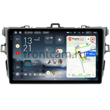 Toyota Corolla (E150) 2006-2013 (серая, без воздуховодов) Teyes CC4 Pro 2K 8/128 9.5 дюймов RM-9038 на Android 13 (4G-SIM, DSP, QLed, AI)