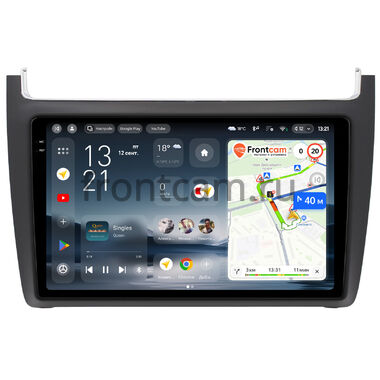 Volkswagen Polo 5 2009-2020 (матовая) Teyes CC4 Pro 2K 8/128 9.5 дюймов RM-9091 на Android 13 (4G-SIM, DSP, QLed, AI)
