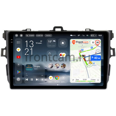 Toyota Corolla (E150) 2006-2013 (черная, без воздуховодов) Teyes CC4 Pro 2K 8/128 9.5 дюймов RM-9094 на Android 13 (4G-SIM, DSP, QLed, AI)