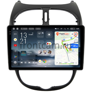 Peugeot 206 1998-2012 Teyes CC4 Pro 2K 8/128 9.5 дюймов RM-9117 на Android 13 (4G-SIM, DSP, QLed, AI)