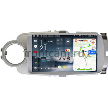 Toyota Vitz 3 (XP130), Yaris 3 2010-2017 (правый и левый руль, серая) Teyes CC4 Pro 2K 8/128 9.5 дюймов RM-9245 на Android 13 (4G-SIM, DSP, QLed, AI)