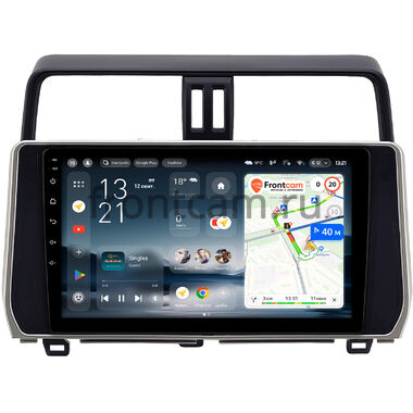 Toyota Land Cruiser Prado 150 2017-2024 (серебряная) Teyes CC4L 6/64 10 дюймов RM-1058 на Android 14 with DTS® Audio (4G-SIM, DSP IPS, AI) (для авто с 4 камерами)