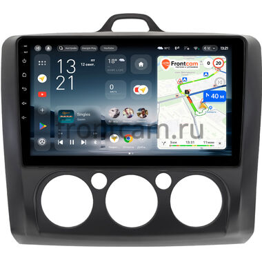 Ford Focus 2 2007-2011 (черная, авто с кондиционером) Teyes CC4L 4/64 9 дюймов RM-9-0526 на Android 14 (4G-SIM, IPS, AI)