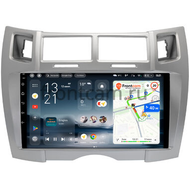 Toyota Vitz 2 (XP90), Yaris 2 2005-2012 (серебряная, Тип 2) Teyes CC4L 4/64 9 дюймов RM-9-0675 на Android 14 (4G-SIM, IPS, AI)