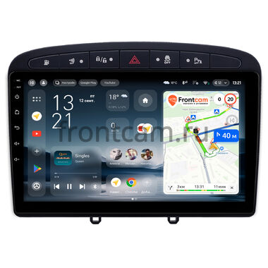 Peugeot 308, 408, RCZ 2007-2022 (черная) Teyes CC4L 4/64 9 дюймов RM-9-0705 на Android 14 (4G-SIM, IPS, AI)