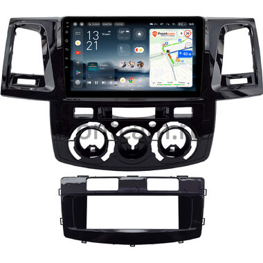 Toyota Fortuner, Hilux 7 2004-2015 (черная, глянцевая) Teyes CC4L 6/64 9 дюймов RM-9-2212 на Android 14 with DTS® Audio (4G-SIM, DSP IPS, AI)