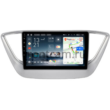 Hyundai Solaris 2 2017-2024 (серебряная) Teyes CC4L 4/64 9 дюймов RM-9039 на Android 14 (4G-SIM, IPS, AI)