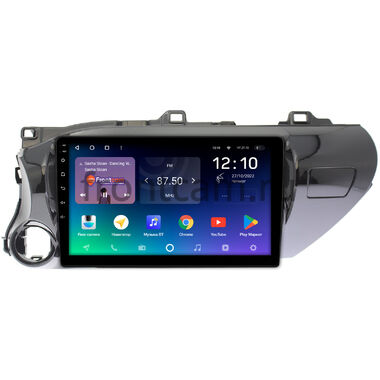 Toyota Hilux 8 (2015-2022) (руль слева) Teyes SPRO PLUS 6/128 10 дюймов RM-1071 на Android 10 (4G-SIM, DSP, IPS) (для авто без магнитолы)