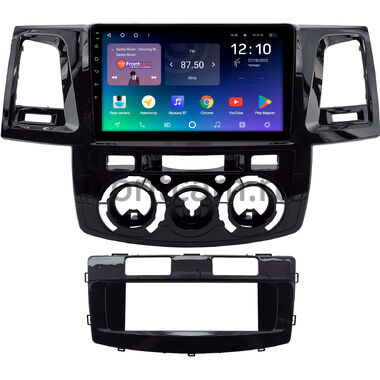 Toyota Fortuner, Hilux 7 2004-2015 (черная, глянцевая) Teyes SPRO PLUS 4/32 9 дюймов RM-9-2212 на Android 10 (4G-SIM, DSP, IPS)