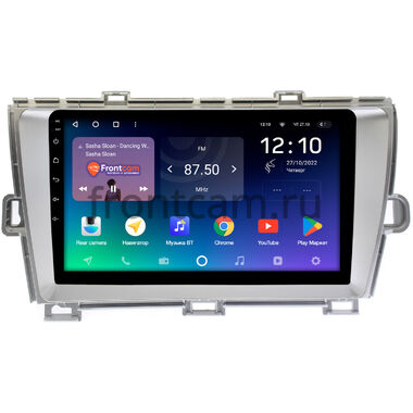 Toyota Prius 3 (XW30) 2009-2015 (правый руль) серебро Teyes SPRO PLUS 6/128 9 дюймов RM-9092 на Android 10 (4G-SIM, DSP, IPS)