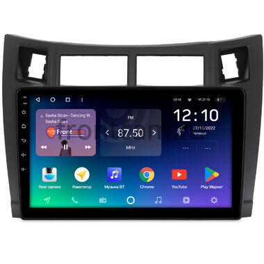 Toyota Vitz 2 (XP90), Yaris 2 2005-2012 (черная, матовая) Teyes SPRO PLUS 6/128 9 дюймов RM-9122 на Android 10 (4G-SIM, DSP, IPS)