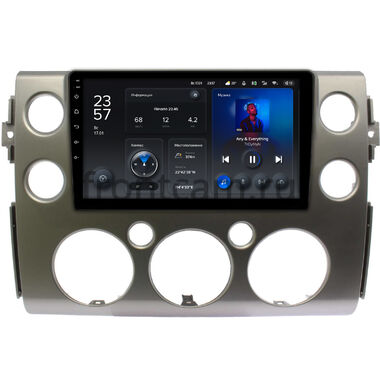 Toyota FJ Cruiser 2006-2022 (серебро) Teyes X1 4G 4/64 9 дюймов RM-9-189 на Android 10 (4G-SIM, DSP)