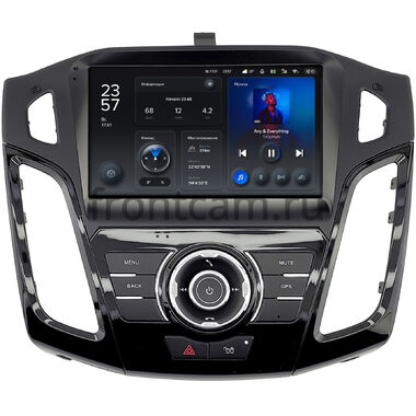 Ford Focus 3 2011-2019 (черная, глянцевая, Тип 1) Teyes X1 4G 4/32 9 дюймов RM-9-2360 на Android 10 (4G-SIM, DSP)