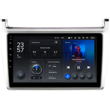 Volkswagen Polo 5 2009-2020 (серебро) Teyes X1 4G 4/64 9 дюймов RM-9-540 на Android 10 (4G-SIM, DSP)