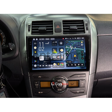 Toyota Corolla (E150) 2006-2013 (черная, без воздуховодов) Canbox M-Line 4544-9094 на Android 10 (4G-SIM, 2/32, DSP, QLed)