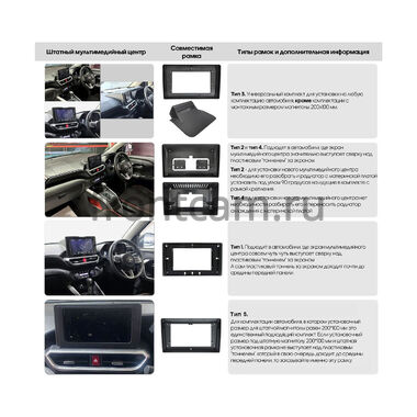 Toyota Raize 2019-2026 (Тип 5), универсальная (100х200мм) Canbox GT10-3006 2/32 на Android 10 (IPS, DSP, CarPlay)