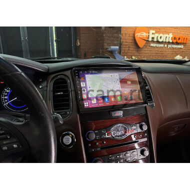 Infiniti QX50 2013-2017, EX25 (J50), EX35 (J50), EX37 (J50) 2007-2013 (Тип B, для авто с кнопкой TEL) сохраняет ориг. меню Canbox H-Line 3792-9-1094 на Android 10 (4G-SIM, 4/64, DSP, QLed)