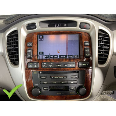 Toyota Highlander (U20), Kluger (XU20) 2000-2007 (орех) Canbox H-Line 8845-9-1562 на Android 14 (4G-SIM, 8/128, DSP, QLed)