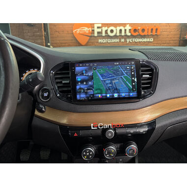 Lada Vesta (NG) 2022-2026, Aura 2024-2026 (черный глянец) Canbox H-Line 7824-9-1924 на Android 10 (4G-SIM, 6/128, DSP, IPS) С крутилками