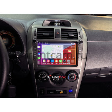 Toyota Corolla (E150) 2006-2013 (серая, с часами) Canbox H-Line 3792-9-2075 на Android 10 (4G-SIM, 4/64, DSP, QLed)