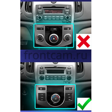 Kia Cerato 2 седан, Forte 2008-2013 (с климат-контролем) Рамка RP-KICAG-326