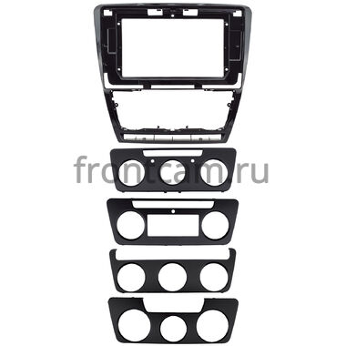 Рамка RM-10-0229 под магнитолу 10 дюймов для Skoda Octavia A5 2004-2013 (черная, глянцевая)