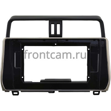 Рамка RM-10-0307/10-0308 под магнитолу 10 дюймов для Toyota Land Cruiser Prado 150 2017-2024 (бронзовая)