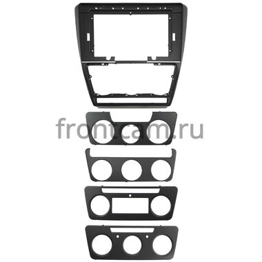 Рамка RM-10-1217 под магнитолу 10 дюймов для Skoda Octavia A5 2004-2013 (черная, матовая)