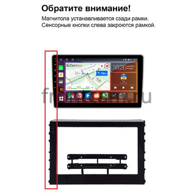 Рамка RM-10-2285 под магнитолу 10 дюймов для Toyota Alphard 3, Vellfire 2 2015-2023 (Левый руль с JBL, глянцевая)