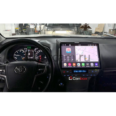 Toyota Land Cruiser Prado 150 2017-2024 (серебряная) Canbox H-Line 4195-1038 на Android 10 (4G-SIM, 6/128, DSP, QLed) (для авто без 4 камер)