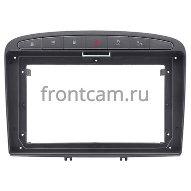 Рамка RM-9-0408 под магнитолу 9 дюймов для Peugeot 308, 408, RCZ 2007-2022 (серая)