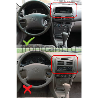 Toyota Corolla (E110), Sprinter Carib 1995-2002 (Левый руль, в верхнюю часть) Canbox M-Line 7840-9-0572 на Android 10 (4G-SIM, 2/32, DSP, QLed)