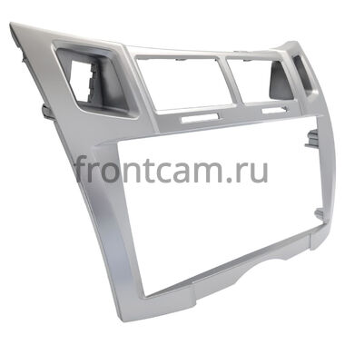 Рамка RM-9-0675 под магнитолу 9 дюймов для Toyota Vitz 2 (XP90), Yaris 2 2005-2012 (серебренная, Тип 2)