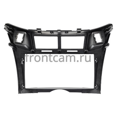 Рамка RM-9-0675 под магнитолу 9 дюймов для Toyota Vitz 2 (XP90), Yaris 2 2005-2012 (серебренная, Тип 2)