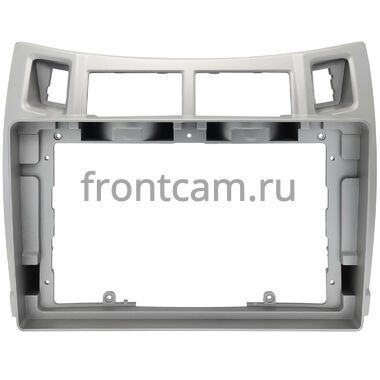 Рамка RM-9-100 под магнитолу 9 дюймов для Toyota Vitz 2 (XP90), Yaris 2 2005-2012 (серебренная)