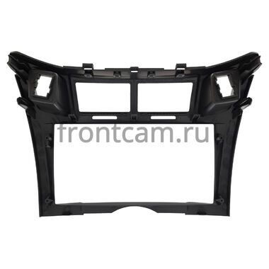 Рамка RM-9-1700 под магнитолу 9 дюймов для Toyota Vitz 2 (XP90), Yaris 2 2005-2012 (черная матовая, Тип 2)