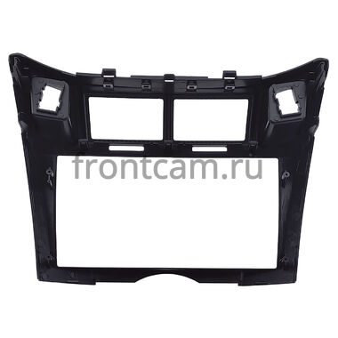 Рамка RM-9-1701 под магнитолу 9 дюймов для Toyota Vitz 2 (XP90), Yaris 2 2005-2012 (черная, глянцевая, Тип 1)