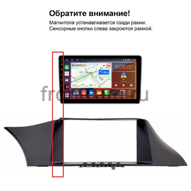 Рамка RM-9-1742 под магнитолу 9 дюймов для Honda Accord 9 2012-2019 (левый руль)