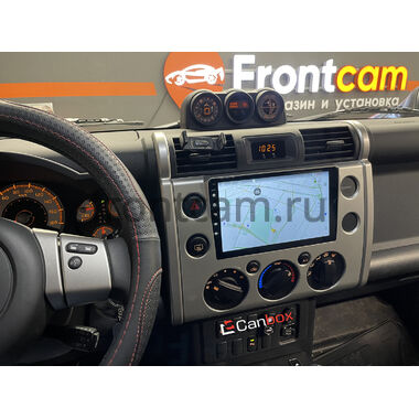 Рамка RM-9-189 под магнитолу 9 дюймов для Toyota FJ Cruiser 2006-2022 (серебро)