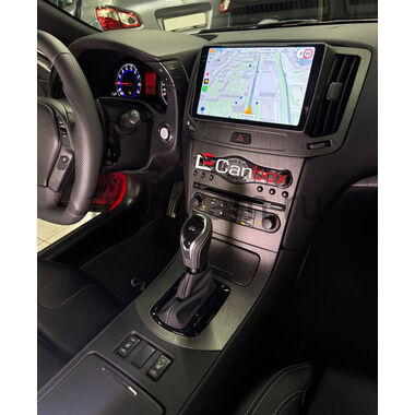 Рамка RM-9-2148 под магнитолу 9 дюймов для Infiniti G25, G37, G35 / Nissan Skyline 7 (V36) 2006-2014 (для авто без сенсорного экрана и кнопки TEL, Тип A, can BSJ)